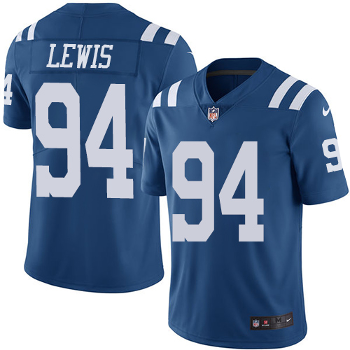 Nike Colts #94 Tyquan Lewis Royal Blue Men's Stitched NFL Limited Rush Jersey - Click Image to Close